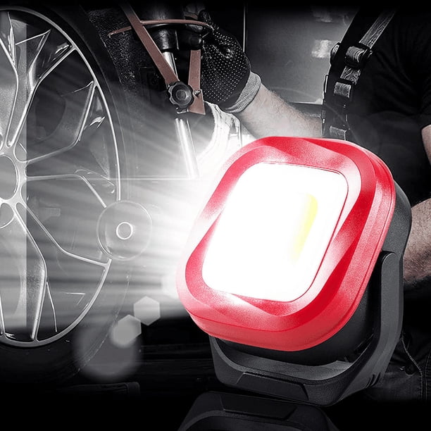 1pc Magnetic Work Light, LED1000 Lumens Rechargeable Portable Magnetic Flashlight For Car Repair, Camping, Emergency & Job Site Lighting