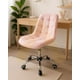 thumbnail image 2 of Silla De Escritorio Ergonómica Tapizada En Terciopelo Premium Modelo Oficina Roma - Rosado, 2 of 3