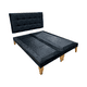 thumbnail image 2 of Cama Dos Plaza Negro Felpa, 2 of 3