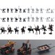 thumbnail image 1 of Toy Odowalker Knight & Horses Soldier Edad Media x42, 1 of 6