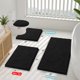 thumbnail image 2 of Alfombra de baño Smiry Luxury Chenille 120 x 43 cm, color negro, 2 of 8