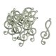 thumbnail image 2 of 10 Unids Tibetan Plata Grande Filigrana Música Nota Símbolo De Bricolaje Colgantes Colgantes, 2 of 5