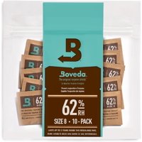 Paquetes De Control De Humedad Boveda 62% Rh, Tamaño 8-10, Paquete