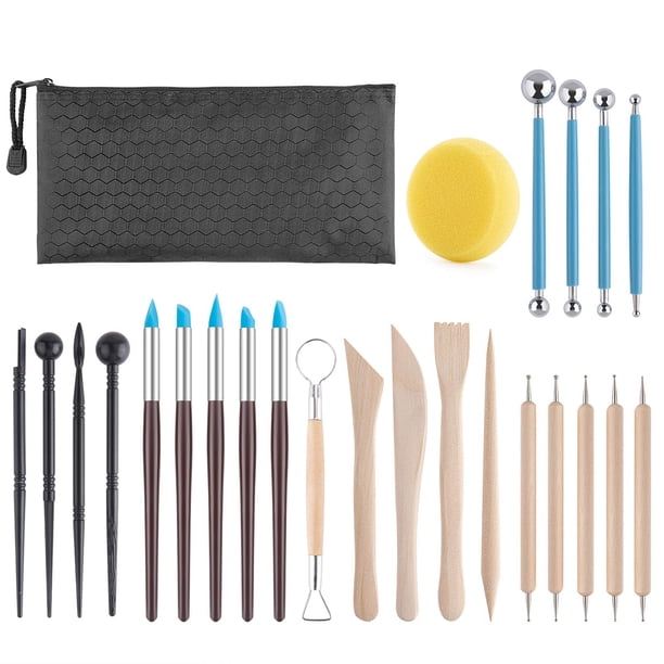 Kit de herramientas de arcilla Luney Polymer Clay, 25 unidades, para adultos y niños
