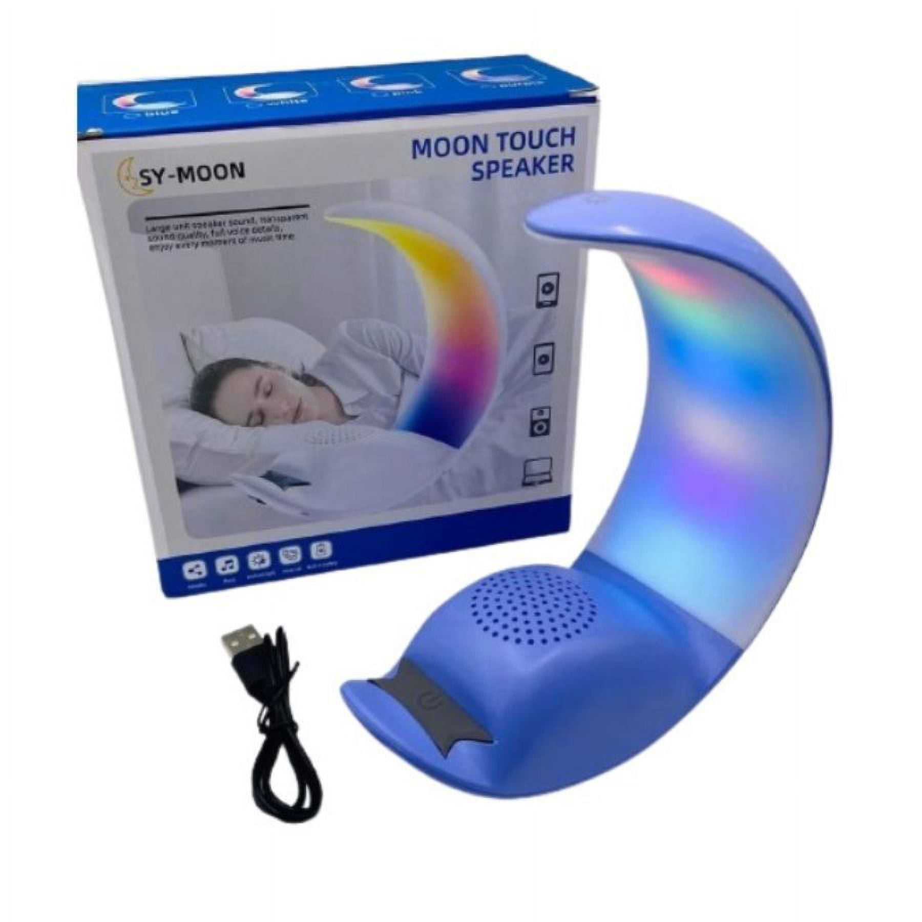 Click Ventas - Lampara Altavoz Media Luna Luz Rgb Inalámbrico De Mesa