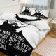 thumbnail image 1 of Michael Myers Print Bedding Set Pattern Duvet Cove Set 3 Pieces 1 Quilt Cover And 2 Pillowcases for Women Men Teens, 1 of 5