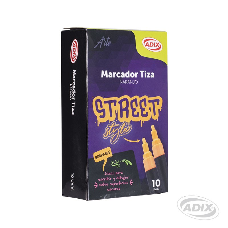 Marcador Tiza Naranjo (054) Adix
