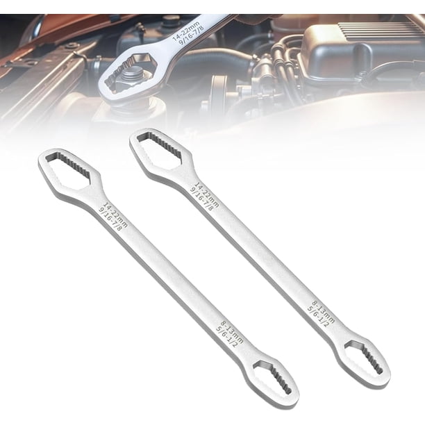 Llave autoajustable doble extremo 8-22mm acero cromo vanadio coche hogar