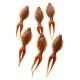 thumbnail image 1 of 6pcs se?uelos de pesca suave cebos dividida cola halibut se?uelo de la pesca bronceado, 1 of 5
