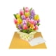 thumbnail image 3 of Tarjeta De Felicitación Con Ramo De Flores De Papel 3D, Tarjeta Del Día De La Madre Para Mamá, Esposa, Hija, Tulipán, 3 of 5