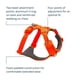 thumbnail image 3 of Arnés para perros Ruffwear Front Gange, acolchado reflectante, naranja M, 3 of 9
