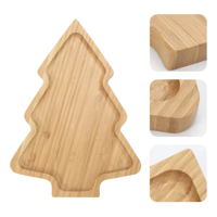 Genérico - Tabla Picoteo Árbol Bambú Picnic Compartir Aperitivo 28Cm