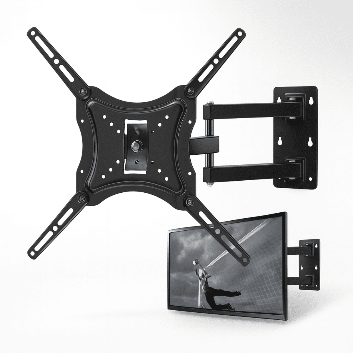 Genérico - Soporte Base Pared Televisor Tv 14 - 55 Pulgadas Brazo Móvil