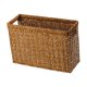 thumbnail image 5 of Cesta Tejida Multiusos Hecha A Mano, Cesta De Acabado Para Armario De Baño, Amarillo Y Marrón, 5 of 5