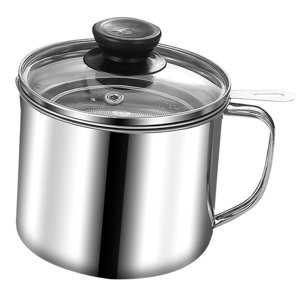 Magideal - Recipiente Para Grasa De Tocino, Freidora Con Asa Y Tapa, Recipiente Para Rellenar Fácilmente Aceite Con Filtro, Lata De Almacenamiento De Aceite Para Con Tapa De Vidrio
