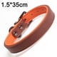 thumbnail image 2 of Collar de cuero rústico para perros de tamaño mediano., 2 of 5