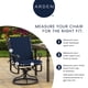 thumbnail image 3 of Cojín para silla de comedor de patio exterior Arden, paquete de 2, negro, 3 of 9