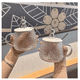 thumbnail image 4 of Taza De Vidrio Para Café Con Diseño De Oso Y Tapa + cuchara, 4 of 4