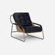 thumbnail image 1 of Poltrona Rosen Montok Cuero Negro, 1 of 6