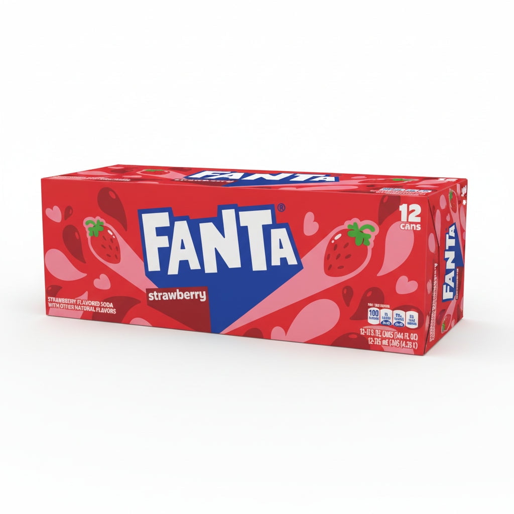 Fanta - Bebidas Frutilla Lata 12 X 355 Ml