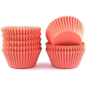 Genérico - 100 Capsula Para Hornear Capsulas Capacillo Cupcakes Coral