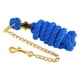 thumbnail image 1 of Cuerda De Guía De Caballo De Algodón Trenzado Con Accesorios De Cadena Azul 3 Metros, 1 of 5