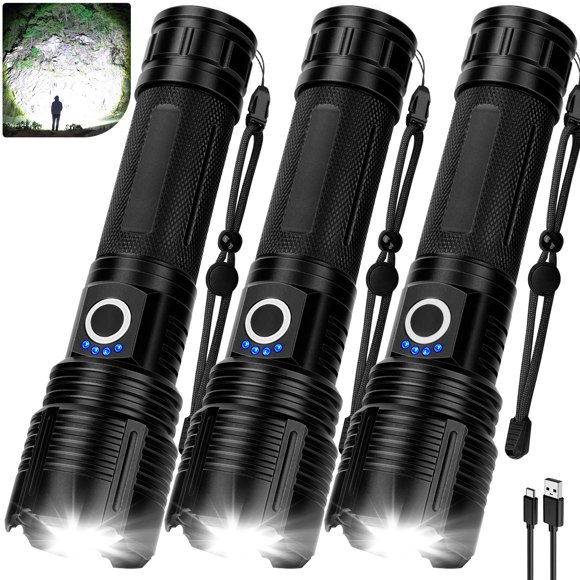 Linterna Vinderfine 3 unidades Recargable IPX7 Impermeable