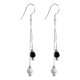 thumbnail image 1 of Aros De Plata Estefania Swarovski Black, 1 of 3