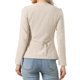 thumbnail image 3 of INSPIRE CHIC Blazers de Negocios Casual para Mujeres con Botones, Cuello Redondo, Manga Larga, Chaquetas de Oficina con Bolsillos XS Albaricoque, 3 of 6
