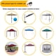 thumbnail image 5 of Malla mosquitera para sombrilla de patio Tiimmgaal 10x10 pies, negra, 5 of 6
