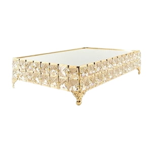 Bothyi - Bandeja Decorativa Para Tocador, Organizador De Frutas Para Entrada, Bandeja Para Servir Platos, Soporte Para Pasteles, Cuadrado, 22,5X33,5X8Cm