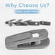 thumbnail image 3 of Clips de terciopelo para perchas, paquetes de 20, clips de terciopelo para perchas de pantalones, clips resistentes para los dedos, perfectos para perchas de terciopelo delgadas, paquete de $20, clips, 3 of 8