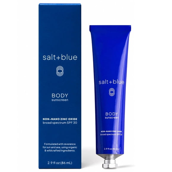 Protector solar mineral salt + blue SPF 30 con óxido de zinc no nano – 86 ml