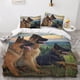 thumbnail image 2 of Juego de ropa de cama Entemah con diseño de perro pastor alemán, funda nórdica de microfibra suave con diseño de animales y estampado 3D para niños, adolescentes y adultos, juego de 3 piezas, 2 of 3