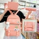 thumbnail image 2 of 4 Pcs/Set Student Backpack Set Includes Crossbody Bag Pencil Case And Tutoring Bag Large Capacity Zipper Closure Travel Backpack, 2 of 3