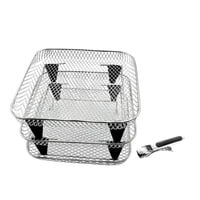 Magideal - Estante De Freidora De Aire Cuadrado Estante De Secado Apilable Resistente Fáciles De Tres Capas Multifunción De Tres Capas Para El Hogar De La Cocina