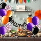 thumbnail image 4 of Kit de 42 globos de látex, color negro, naranja y morado, confeti para fiestas, suministros de decoración (12 pulgadas) $42 Globos de 12 pulgadas, decoraciones, globos de confeti negro y naranja, pape, 4 of 7