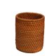 thumbnail image 1 of Soporte De Lápiz De Ratán Hecho A Mano Soporte De Cepillo De Maquillaje De Cono Tazas Organizadoras De Decoración De Mesa Para Papelería Cepillos Cosméticos Jarrón De Flores Marrón (8, 1 of 3