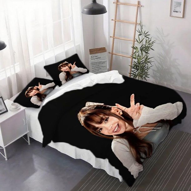 3pcs Cute Ayliva Little Queen Duvet Cover Set - Bedding Set Including Duvet Cover And Pillowcases Suitable for Year-Round Bedroom And Dorm Decoration