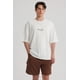thumbnail image 1 of Polera Hombre Oversize Bordada Blanco, 1 of 8