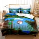 thumbnail image 1 of v893 Bed Sheets Terraria Bedding Set Single Twin Full Queen King Size Bed Set Aldult Kid Bedroom Duvetcover Sets Game 3-Piece Bedding Set (1 Duvet Cover + 2 Pillow Shams) Bed Sheets ju893, 1 of 5