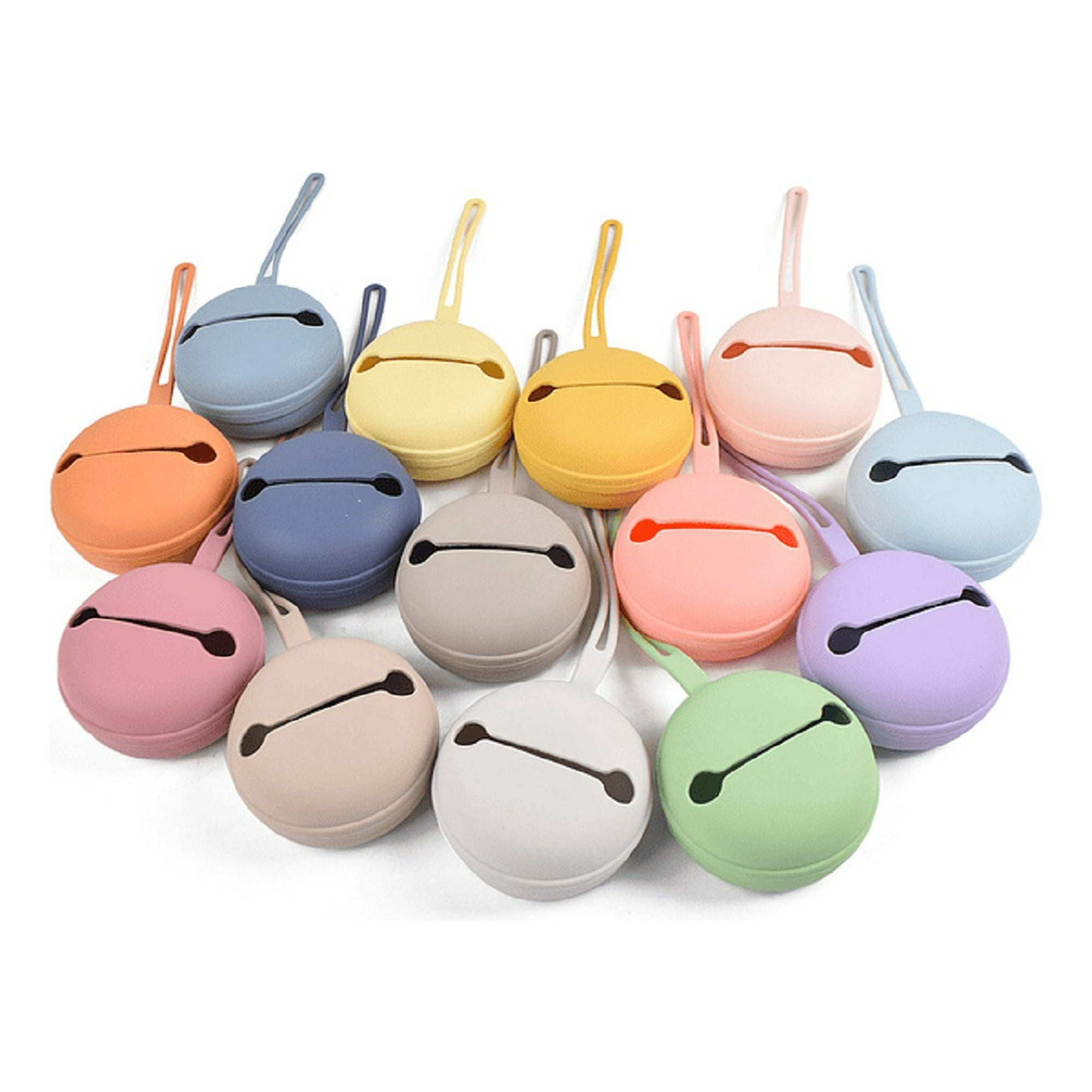 Genérico - Set 4 Portachupete Estuche Silicona Moderno Bebe Lau