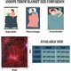thumbnail image 3 of Galaxy Throw Blanket Soft Lightweight Plush Flannel Fleece Blanket with Red Black Nebula Stars Print Pattern for Couch Sofa Bed Travel All Season Blanket for Kids Adult Twin/Double, 3 of 5