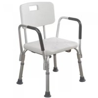 Medicaltec - Silla De Ducha Con Respaldo Y Apoyabrazos
