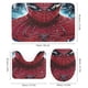 thumbnail image 3 of Hombre araña Spider Man-theme 4-Piece Shower Curtain Set with Rugs, Waterproof Bathroom Decor Set Includes Bath Mat, U-Shaped Rug, Toilet Lid Cover and Curtain with Hooks, 3 of 6