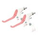 thumbnail image 2 of 2 Piezas De Palanca De Freno De Bicicleta De Tres Dedos, Accesorios De Repuesto Compatibles, Blanco Y Rosa, 2 of 5