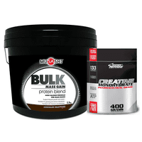 Musashi - Proteina Bulk Mass Gain Whey 5 Lbs Chocolate + Inner Armour Creatina