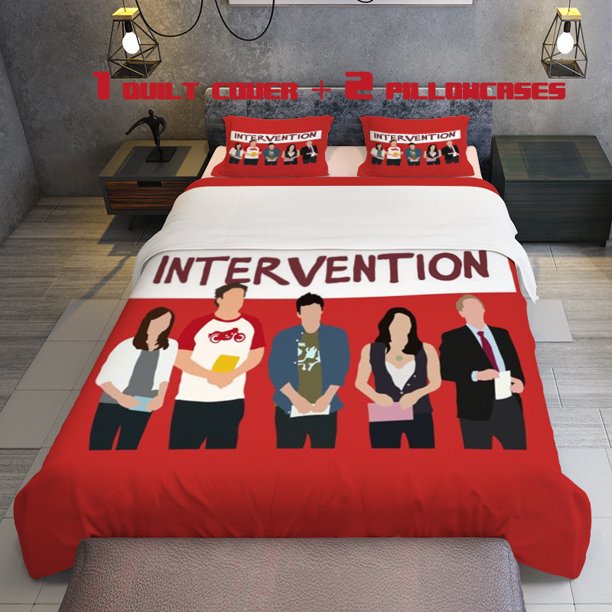 3pcs Cartoon Romance Character Themed Printed Bedding Set Soft Duvet Cover and Two Pillowcases