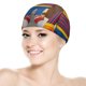 thumbnail image 5 of Ernie Gorro de Natación de Licra, Gorro de Baño de Tela Cómoda, Gorro Elástico Antideslizante para Hombres, Mujeres y Niños, 5 of 6