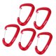 thumbnail image 4 of 5pcs 16KN Mosquetones De Puerta De Alambre De Aluminio Seguridad Escalada Hamaca Rojo, 4 of 5
